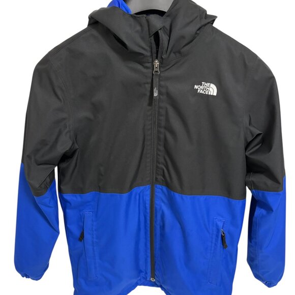 North Face Hyvent Jacket Youth XL (18/20) Blue 3 in 1 Fleece Liner Coat Outdoors - Picture 1 of 8